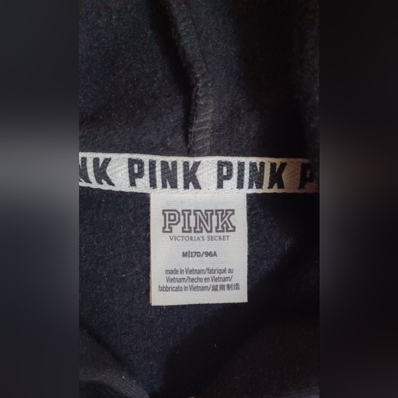 Like new Victoria's secret pink bling 1/4 zip hoodie size medium - Picture 8 of 11